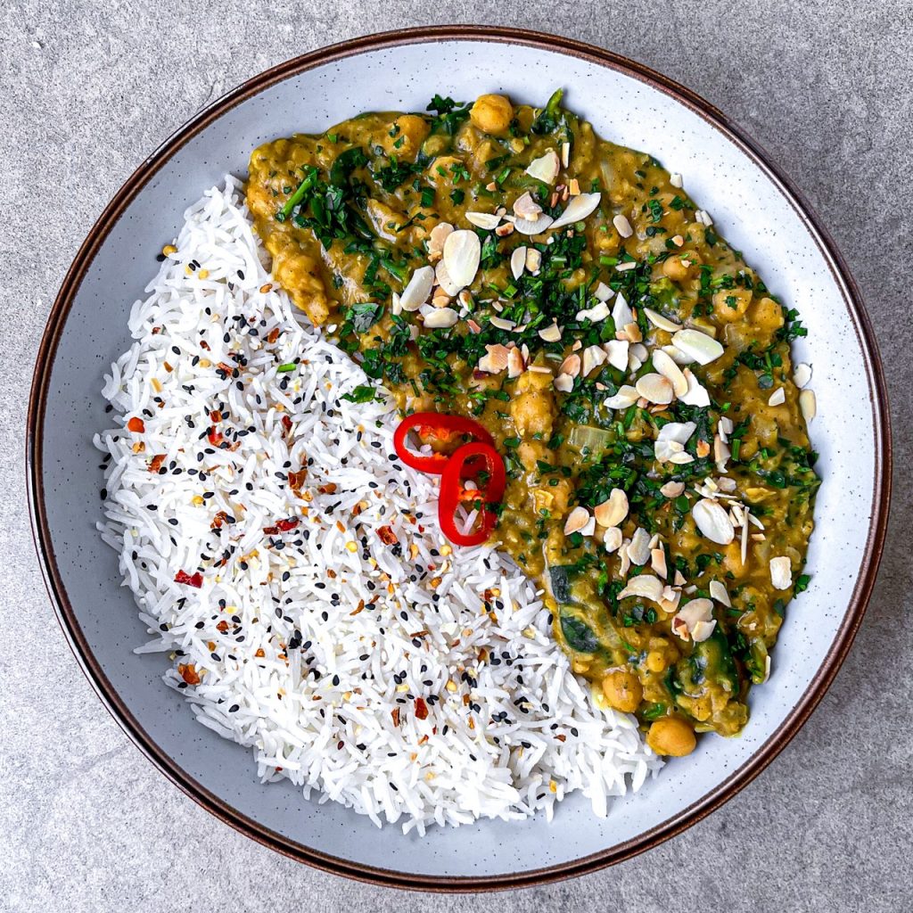 Chickpea, Lentil and Spinach Curry Zena's Kitchen