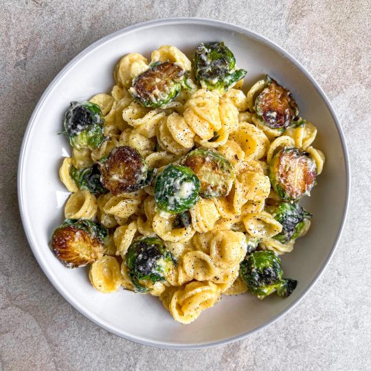 Creamy Brussels Sprouts Pasta
