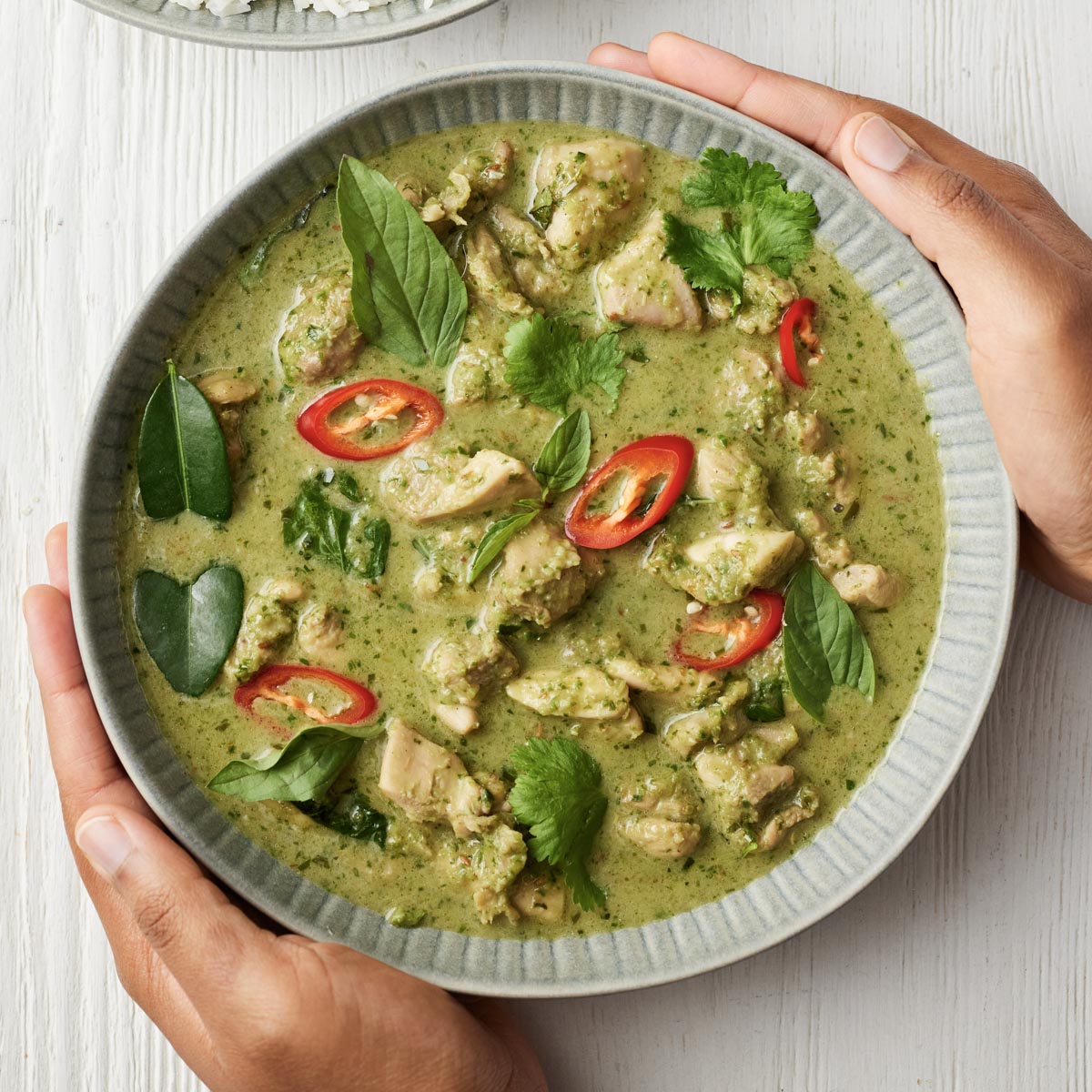 Green store chicken curry