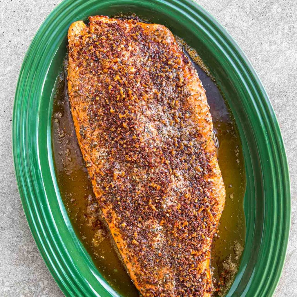 Garlic and Chilli Butter Salmon Zena's Kitchen