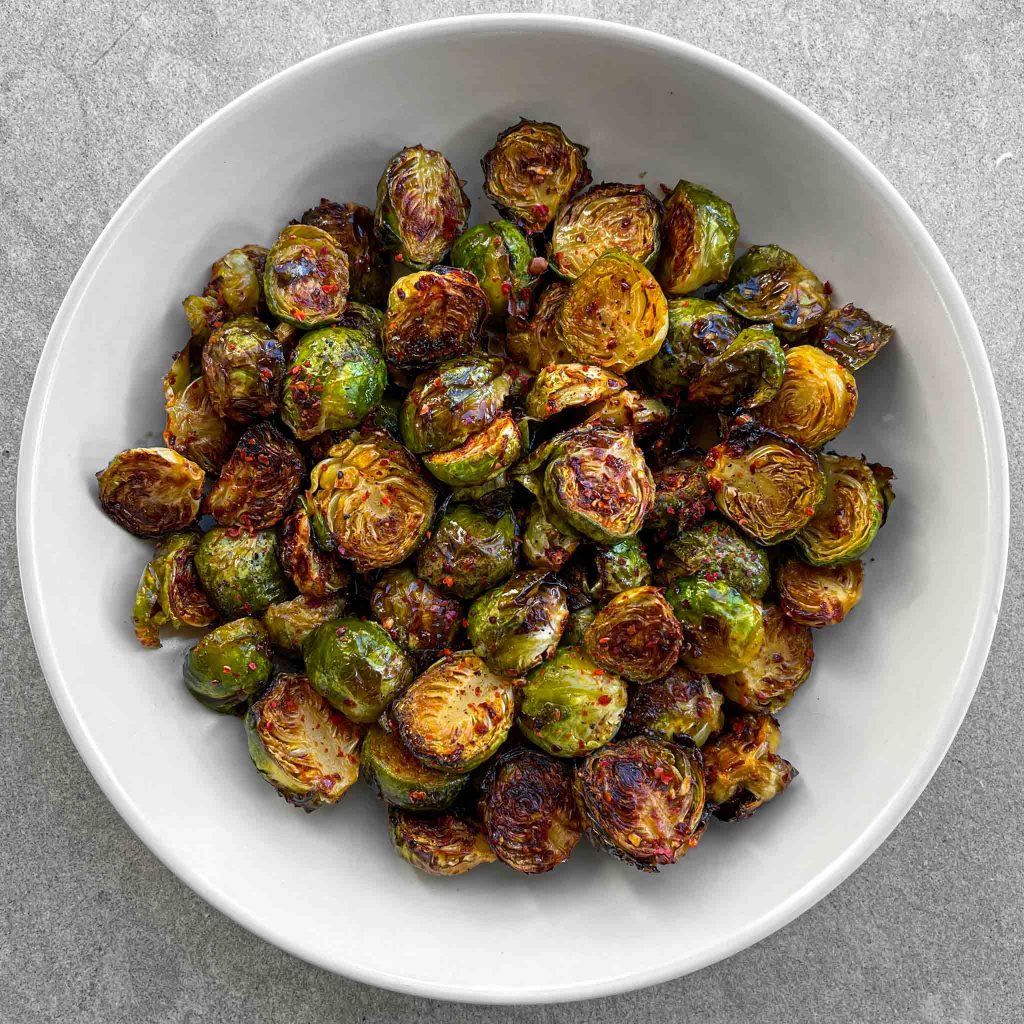 Hot Honey Brown Butter Brussels Sprouts