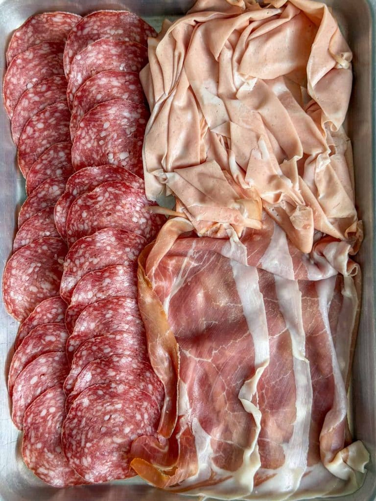 A selection of Italian cured meats